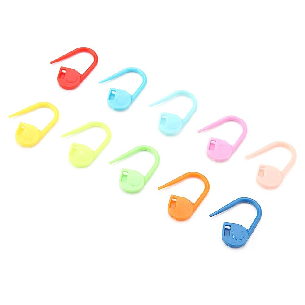 Pins Knitting Crochet Locking Stitch Colorful Plastic Safety Needle Clip Markers Holder DIY Sewing Tools Crafts Accessories