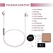 ULAK Bluetooth Headphones, Wireless V4.1 Sport Stereo In-Ear Noise Cancelling Sweatproof Running Headsets with APT-X/Mic for Apple iPhone 7/7Plus Samsung Galaxy S7 and Android Phones - Rose Gold