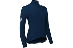 LE COL Women’s Pro Aqua Zero Long Sleeve Jersey | Breathable Cycling Shirt | Rear Pockets, Water Resistant, Zip Closure