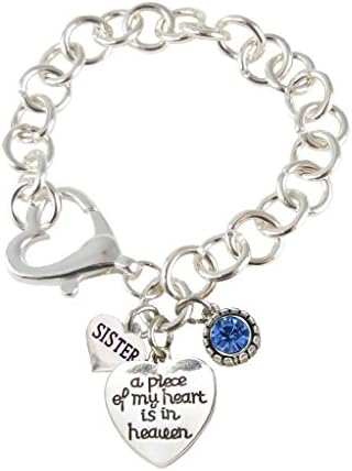 Bracelet Custom A Piece of My Heart is in Heaven Silver Lobster Bracelet Choose Family Charm