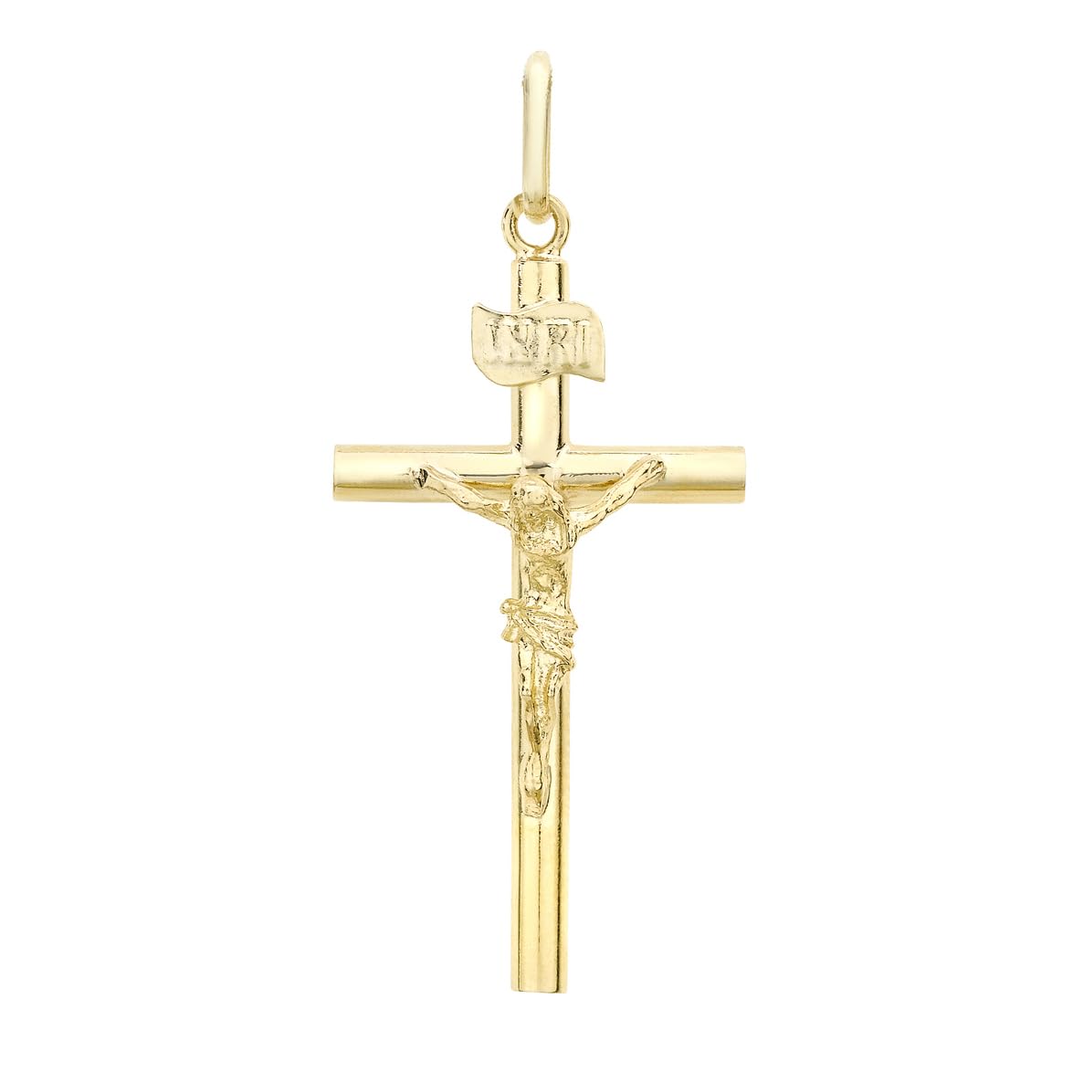 CARISSIMA Women's 9ct Yellow Gold Crucifix Pendant