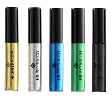 ClubComfort Sparkling Glitter Metallic Waterproof Liquid Eyeliner Eye Party Cosplay Wedding Makeup Eye Liner pack of 5