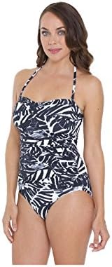 Seaspray SY007040 Women's Black/White Motif Costume One Piece Swimsuit
