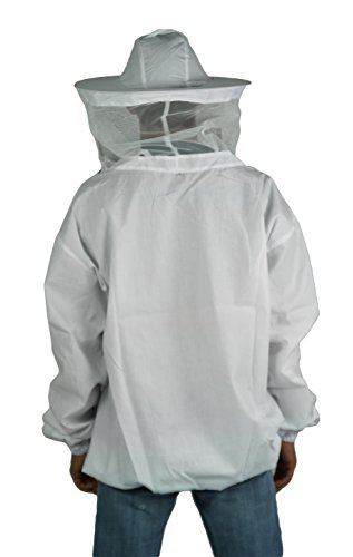 VIVO New Professional White Medium/Large Beekeeping/Bee Keeping Suit, Jacket, Pull Over, Smock with a Veil by (BEE-V105)