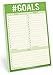 Knock Knock #Goals Pad, To Do List Note Pad, 6 x 9-inches