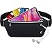 Running Belt,Gritin Waist Pack Fitness Belt W Headphone Hole - Soft Sweat-proof Fabric and Adjustable Elastic Strap Perfect Fit for Waist Curve - Super Comfortable and Convenient for Running