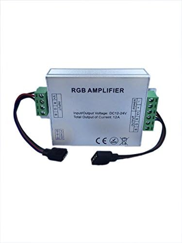 SUPERRAINBOW DC 12V -24V 12A LED Strip Lights 3 Channels RGB Signal Amplifier Repeater for 10m 4 Pin 5050 3528 LED String Lights