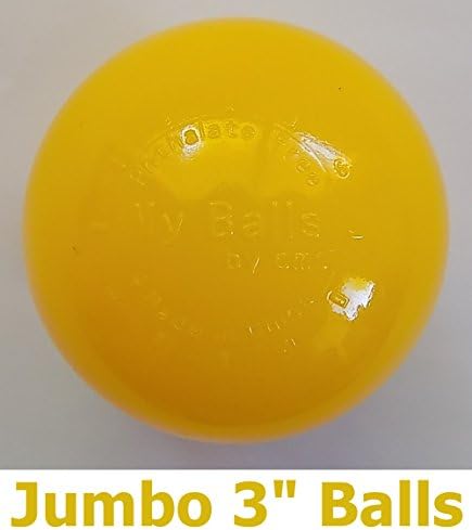 Pack of Selected Color Jumbo 3" HD Commercial Grade Ball Pit Balls - Crush-Proof Phthalate Free BPA Free Non-Toxic, Non-Recycled Plastic