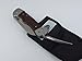 Tested at Sea Captain Rigging Knife Myerchin Knives Hardwood Handle Sheepfoot Blade and Marlinspike Nylon Sheath