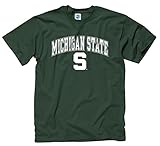 Michigan State Spartans Adult Arch & Logo Soft Style Gameday T-Shirt - Green ,