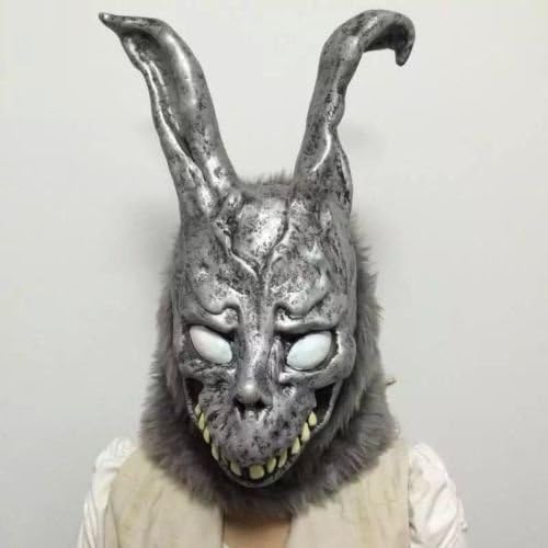 Bunny Rabbit Mask Latex Adult Costume Masquerade Parties, Gifts, Carnival, Christmas, Easter, New Years Eve Party, Halloween, Birthday Party Etc.