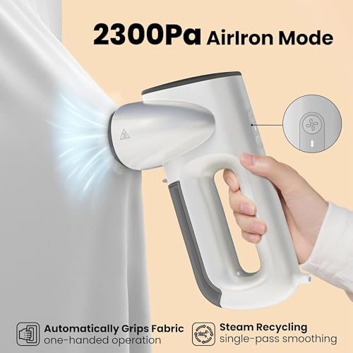 Neakasa Magic 1 Vacuum Steamer, Handheld Travel Garment Steamer for Clothes, 2300Pa Suction for Clothes Grips, Steamer Iron 2 In 1, Ready to Wear (220V-240V)