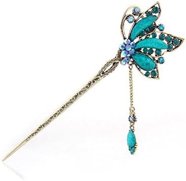 Amazon Co Jp 簪 かんざし 蝶 髪飾り 髪留め 結婚式 パーティー レディース ヘアアクセサリー グリーン ベビー マタニティ