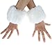 ECOSCO Faux Fur Soft Wrist Cuff Warmers Winter Furry Wrist Warmers for Women Girls