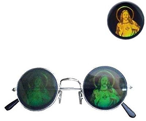 Jesus Hologram 3d Novelty Adult Unisex Sunglasses