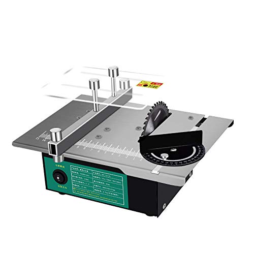 Mini Tischkreissäge Dicke 40mm Präzision Tragbare elektrische Tischsägen mit staubdicht für DIY manuelles Modell, Metall…