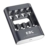 EBL 40Min iQuick Smart USB Individual Battery Charger for AA AAA Ni-MH Rechargeable Batteries