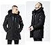 WEEN CHARM Men's Warm Parka Jacket Anorak Jacket Winter Coat with Detachable Hood Faux-Fur Trim
