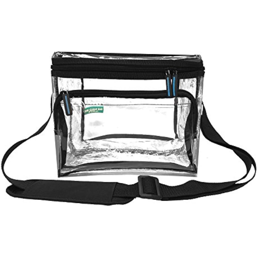 Clear Lunch Bags Medium Black Trim Boxes Kitchen & Dining eBay