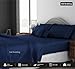 SGI Egyptian Cotton Bed Sheet Set - 1000 TC - King Size - Deep Navy Blue