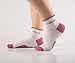 Yingdi Copper padded cushion Socks for Women - Moisture Wicking and Antimicrobial Pink and Green Pack of 2 Pairs