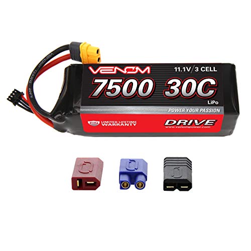 Venom 30C 3S 7500mAh 11.1 LiPO Battery with Universal Plug System