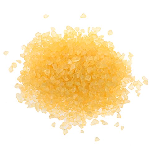 JiaUfmi Crystal Gravels Glass Crushed Gravel for Aqurium Fish Tank Supplies, Craft Sand Stone for Fairy Gardens Landscape Bottom Decoration Accessories (Yellow)