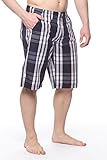 Men's Lightweight Plaid print casual summer shorts