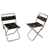 YFLY Portable Folding Camping Stools, Ultralight Compact Camp Footrest Stool, Mesh Bag for Storage, Great for Travel, a Quick Rest Outdoors and for Chores Close to The Ground