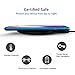 Cubevit 10W Fast Wireless Charger [QC 3.0 Adapter], 7.5W Qi Wireless Charging Pad for iPhone X 8 8 Plus, 10W Fast Charge for Samsung Galaxy S10 S10+ S10E S9 S9+ Note 9/8 S8 S8+ S7 Edge (Matte Black)