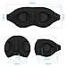 3D Sleep Mask, New Arrival Sleeping Eye Mask for Women Men, 100% Blackout Sleep Mask Comfortable Eye Mask Blindfold, Black, Adjustable 3D Contoured Eye Masks with Earplug Carry Pouch, for Traveling