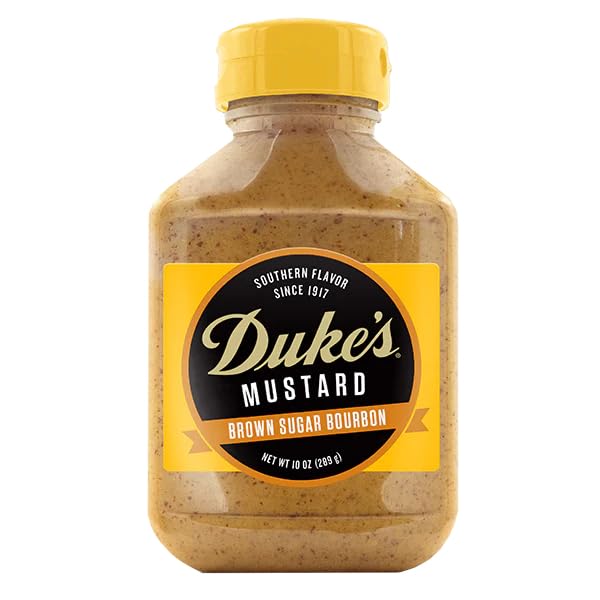DUKE’S BROWN SUGAR BOURBON MUSTARD – SWEET & TANGY WITH BOURBON KICK, 10 OUNCE (PACK OF 1)