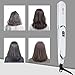 MaikcQ Titanium Infrared Flat Iron, Professional Hair Straightener with Digital LCD Display, Dual Voltage Adjustable Temp, Auto Shut-Off Salon Tool for All Hair Types -1 Inch White