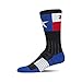 Under Armour Adult Unrivaled Novelty Crew Socks, 1-Pair , Black/Royal Texas , Large