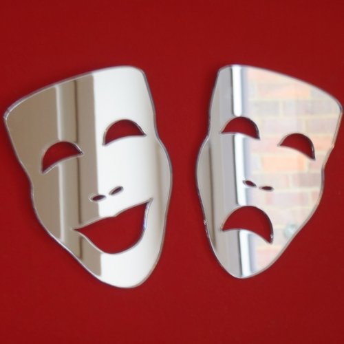 Super Cool Creations Theatre Masks 12cm x 9cm