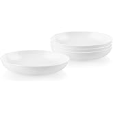 Corelle 4-Pc Versa Bowls for Pasta Salad and More, Service for 4, Durable and Eco-Friendly 30-Oz, Compact Stack Bowl Set, Mic
