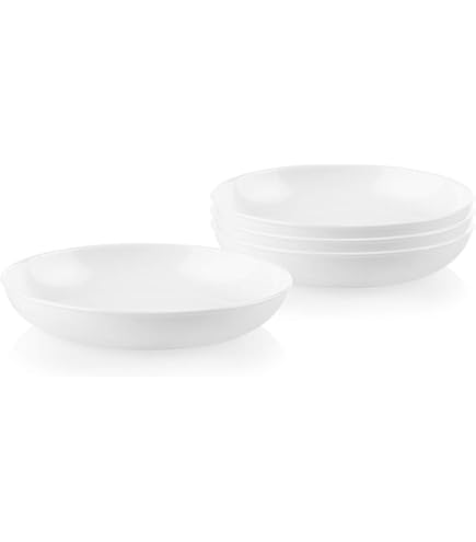 Corelle Botanical Stripes Servizio Stoviglie 12 Pezzi Per 4 Persone - Piatti E Ciotole In Vetro Vitrelle, Made In USA