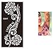 Tattoo Stencil/Template 10 Sheet Set Flower Pretty New Henna Designs