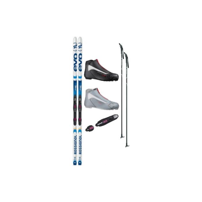 rossignol evo xc 60 tour cross country ski package