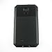 3C-Aone Galaxy S4 Case,Gorilla Glass Luxury Aluminum Alloy Protective Metal Extreme Shockproof Military Bumper Heavy Duty Cover Shell Case Skin Protector for Samsung Galaxy S4 i9500 (Black)