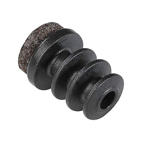 Adsamm® / 16 x Felt glides for tubes/black/Ø 12-14 mm/round/Premium quality ripped inserts with felt for tubular steel chairs