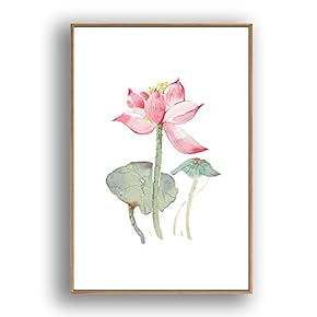Framed Canvas Wall Art for Living Room, Bedroom Leaves Canvas Prints for Modern Home Decoration Ready to Hang - 16"x24" inches