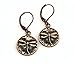 Antiqued Copper Dragonfly Lever Back Earrings