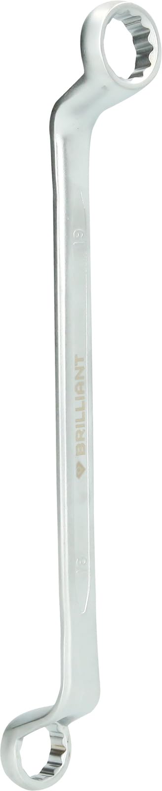 BRILLIANT TOOLS BT012906 Double Ring Spanner Offset 18 x 19 mm [Powered by KS Tools]