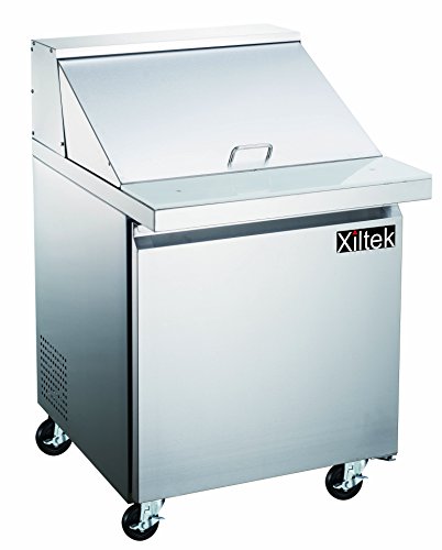 Click Here to See More Images New Xiltek 27″ One Door Mega Top Sandwich/Salad Prep Refrigerator with 12 Pans Included
