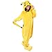 Yimidear Unisex Adult Pajamas Cosplay Costume Pikachu Onesie Sleepwear,Yellow,Large