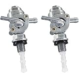 AISEN Pack of 2 Fuel Valve Petcock Switch for Yamaha ET650 ET950 ETQ TG1200 Fueln 1250 Harbor Freight 900 Champion Power 63cc 64cc C40027 C42011 Chicago Electric Storm CAT 900W Gasoline Generator