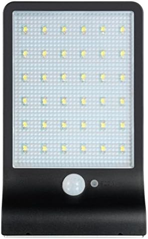 IWO Solar Gutter Lights Wall Sconces with Mounting Pole Outdoor Motion Sensor Detector Light Security Lighting for Barn Porch Garage