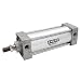 Baomain Pneumatic Air Cylinder SC 63 X 150 PT3/8, Bore: 2 1/2 inch, Stroke: 6 inch, Screwed Piston Rod Dual Action