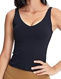 POSHDIVAH Women Sports Bra Longline Padded Tank Top